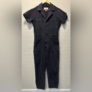 Pistola Black Denim Jumpsuit